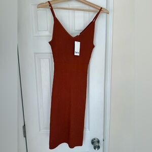 Bar III Women's Terracotta Midi Dress